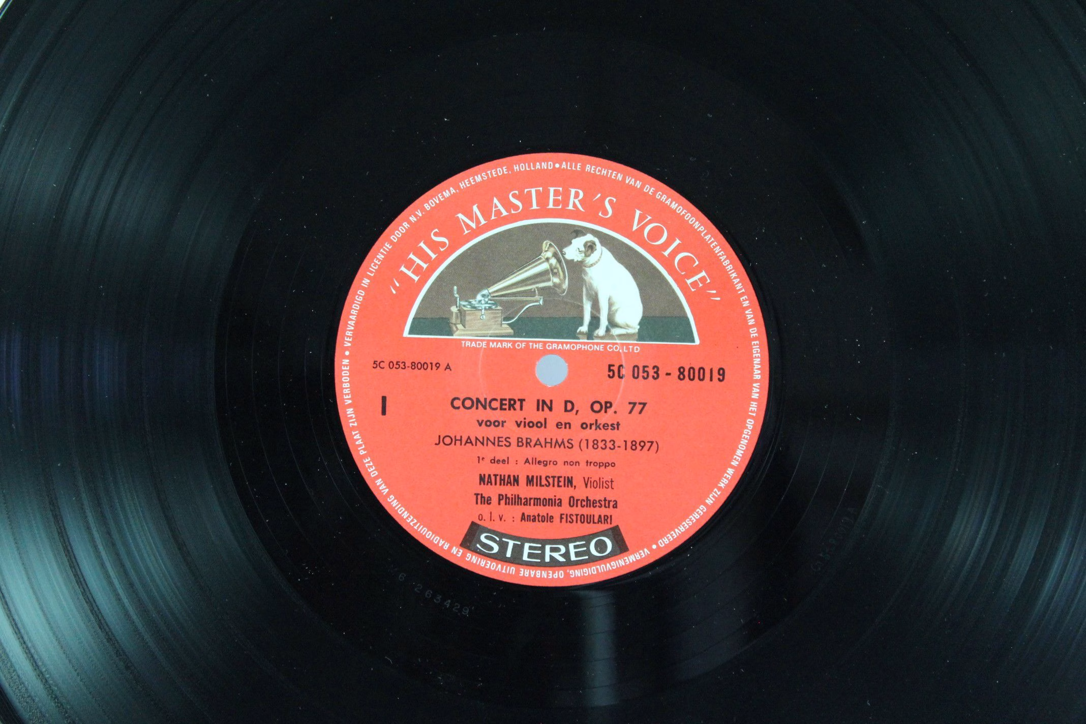 His Master's Voice 5 C 053-80019 - Johannes Brahms, Nathan Milst - Image 4