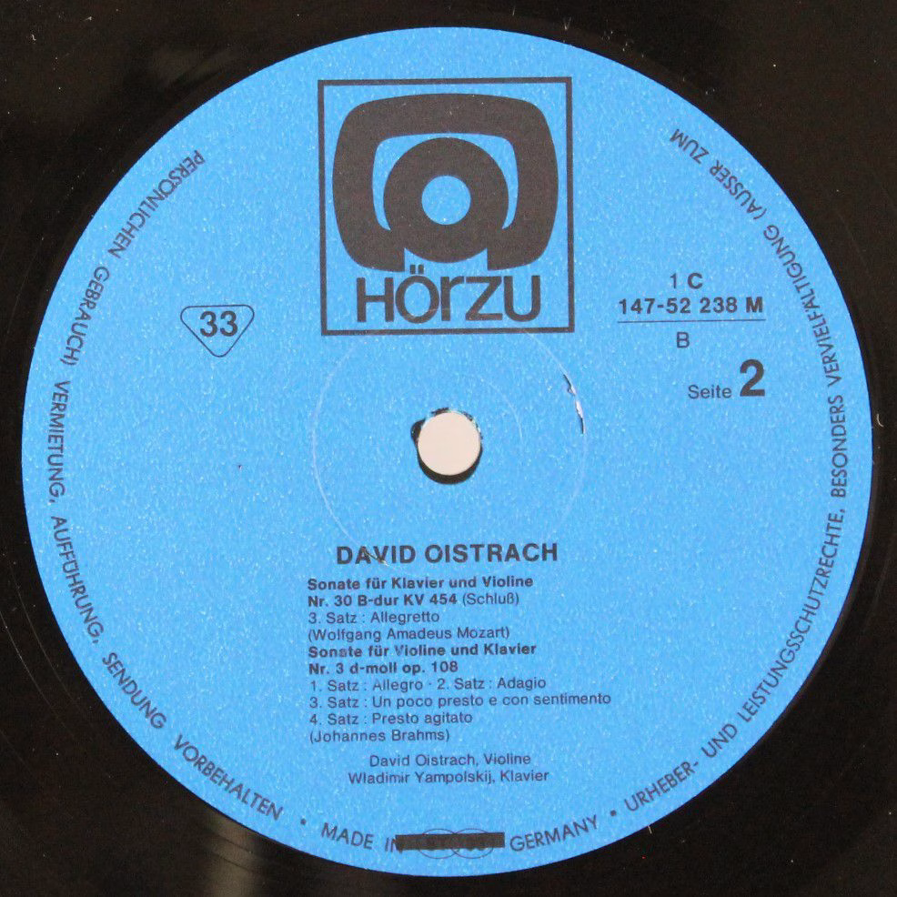 HÖR ZU 1C 147-52 238/39 M - David Oistrach - Oistrach - Image 3