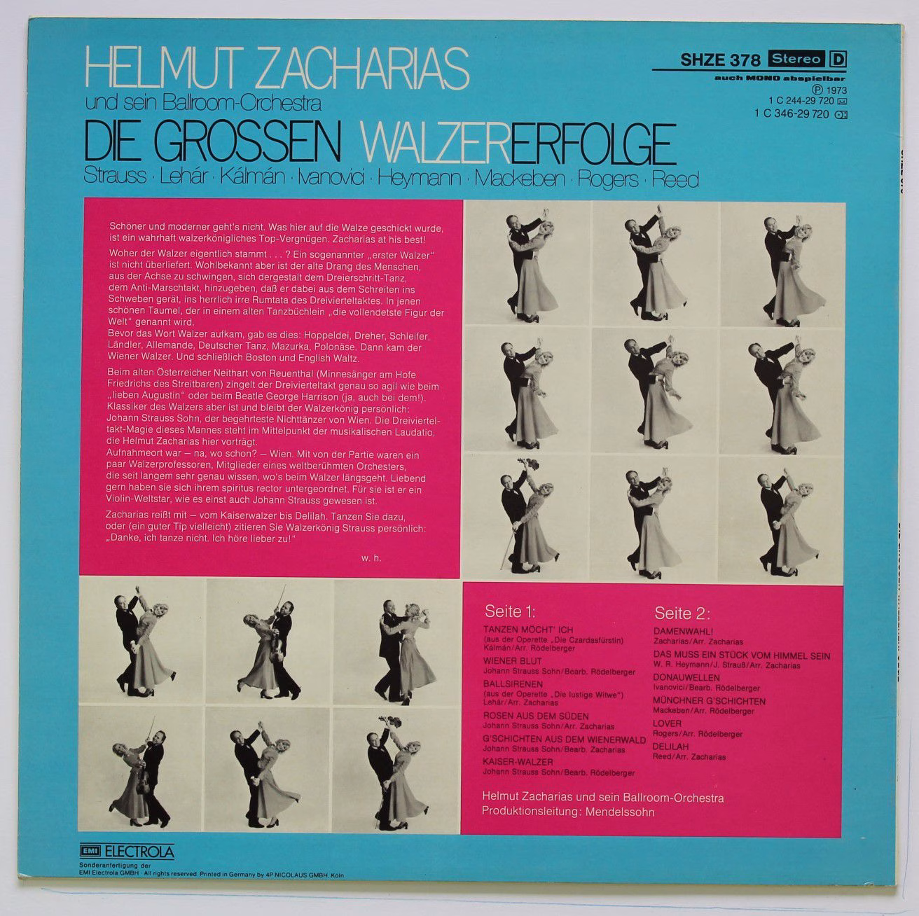 HÖR ZU SHZE 378 - Helmut Zacharias And His Orchestra - Die Gross - Image 2