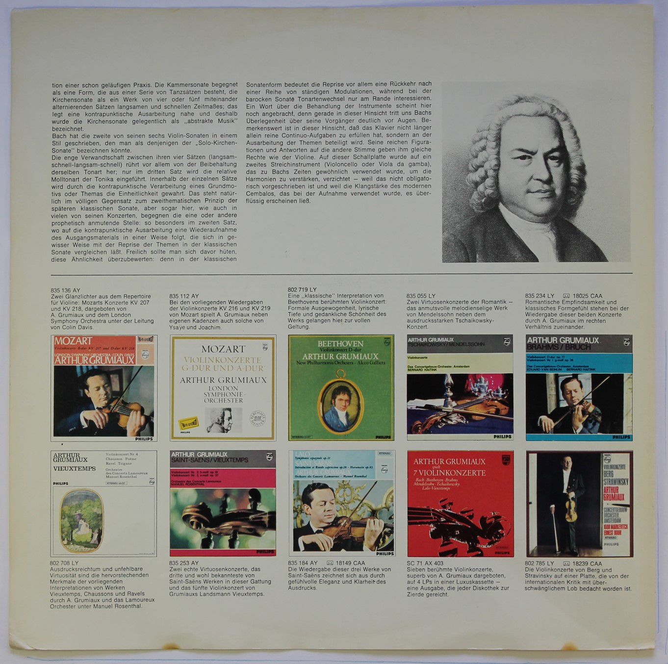 Philips 88405 DY - Arthur Grumiaux, London Symphony Orchestra, W - Image 6