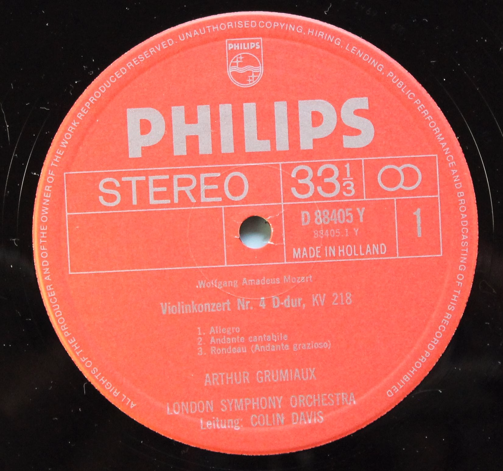 Philips 88405 DY - Arthur Grumiaux, London Symphony Orchestra, W - Image 8