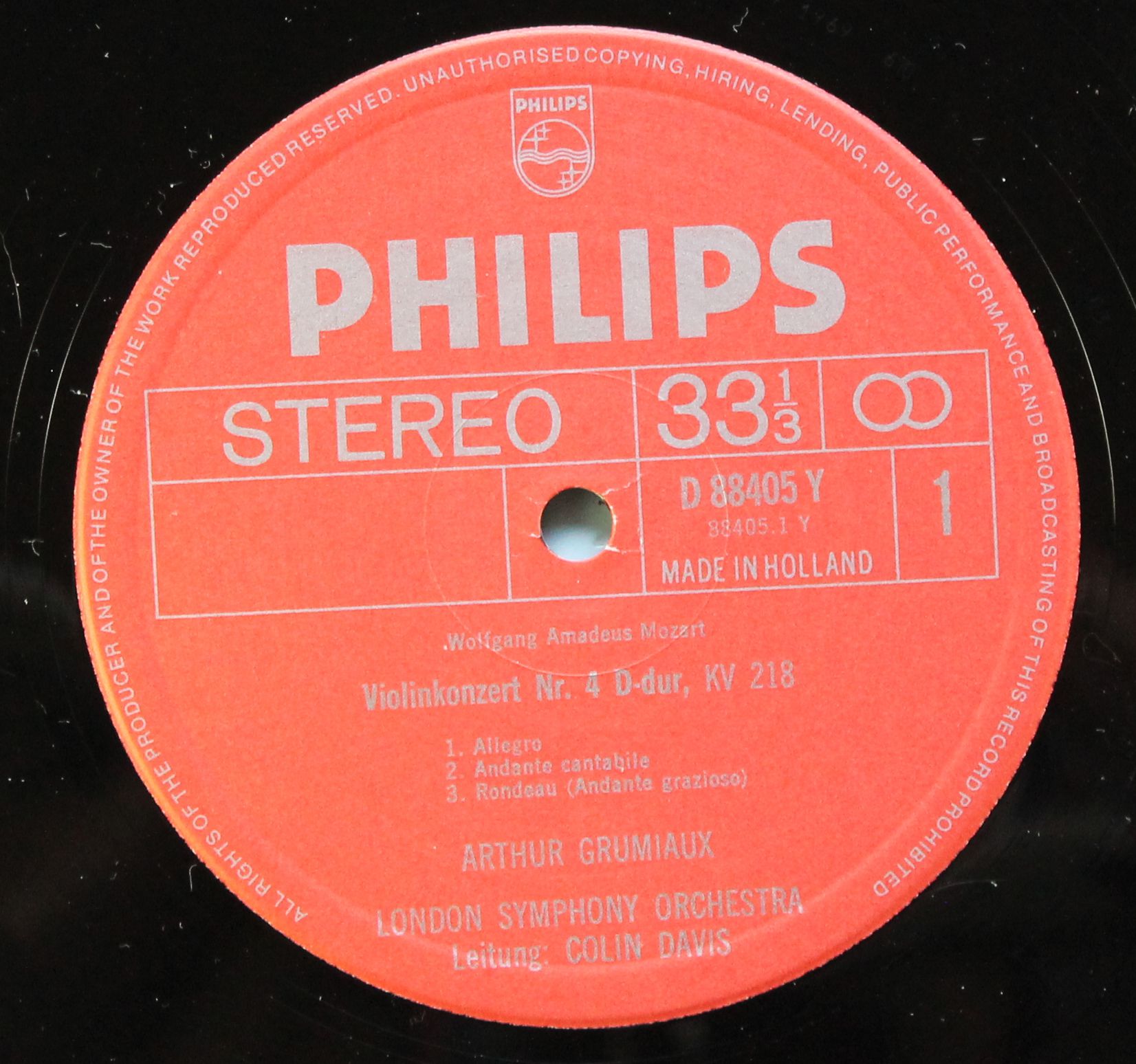 Philips 88405 DY - Arthur Grumiaux, London Symphony Orchestra, W - Image 8