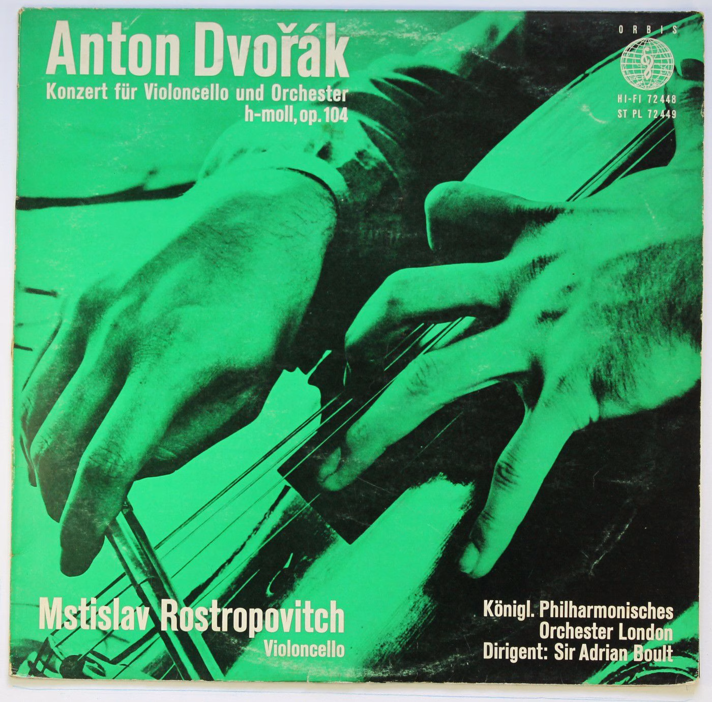 Orbis 72 449 - Antonín Dvořák - Opus 104 - Konzert Für Violoncel