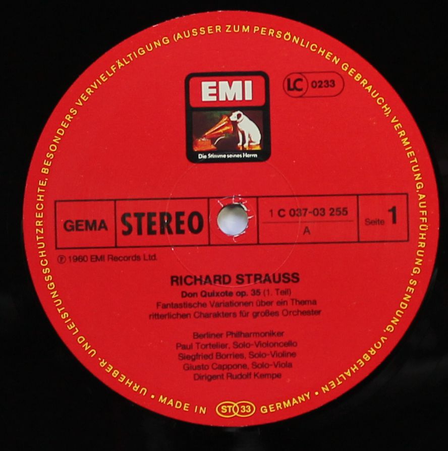 EMI Electrola GmbH 1C 037-03 255 - Richard Strauss, Rudolf Kempe - Image 3