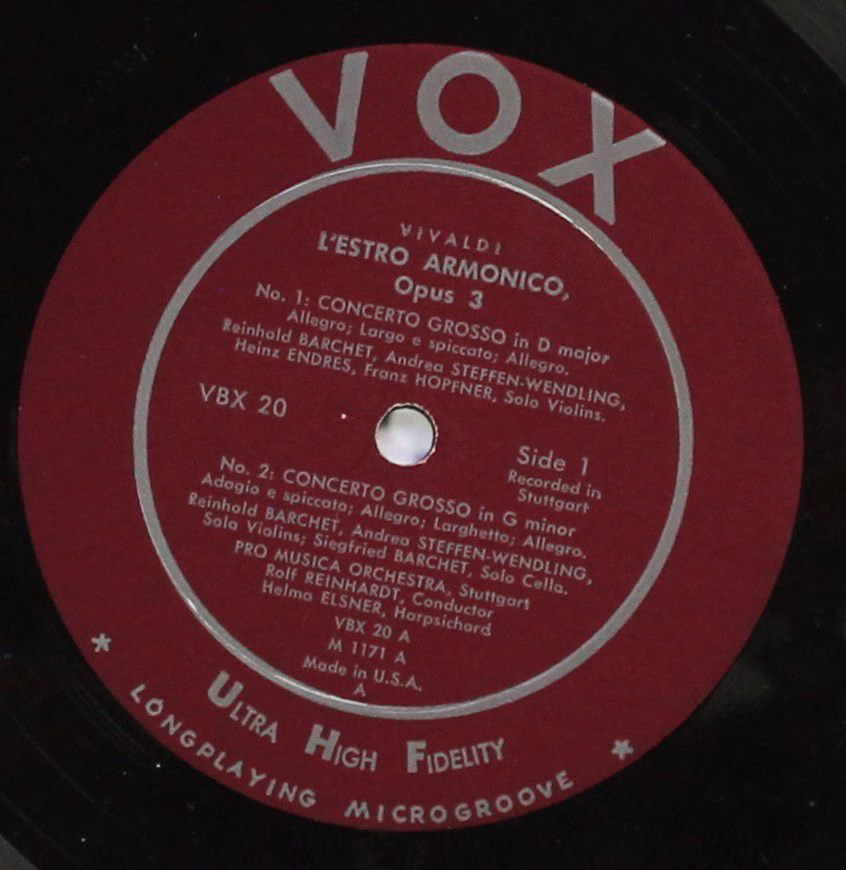 VOX (6) VBX 20 - Antonio Vivaldi, Pro Musica Orchestra Stuttgart - Image 3