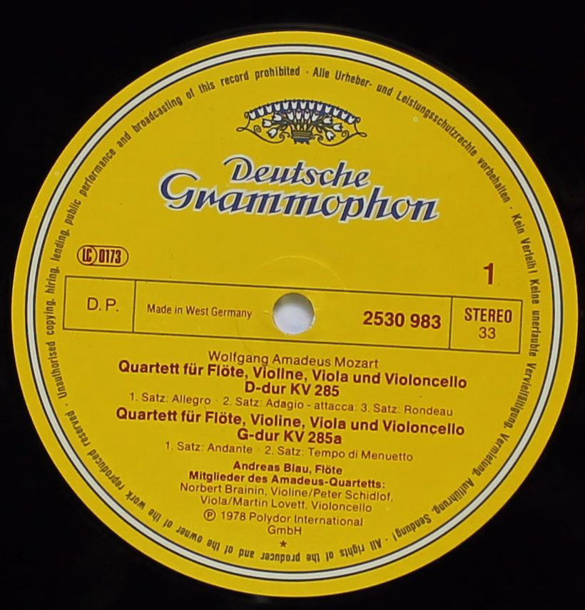 Deutsche Grammophon 2530 983 - Wolfgang Amadeus Mozart, Andreas - Image 3