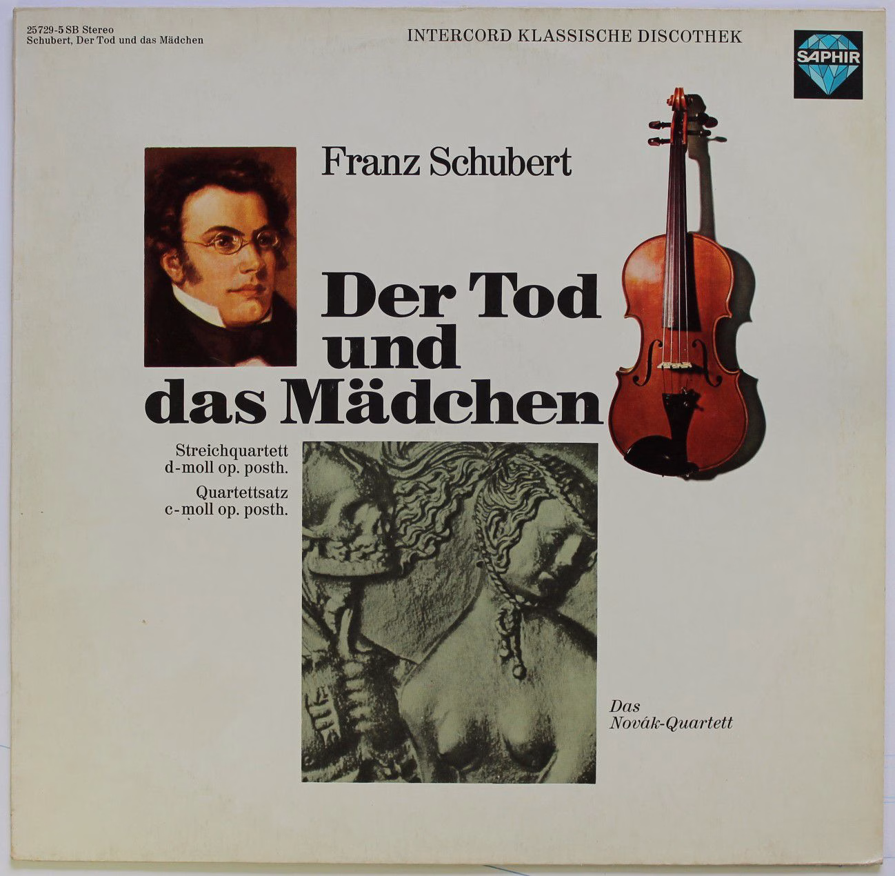 Saphir 25 729-5 SB - Franz Schubert, Novák Quartet - Streichquar