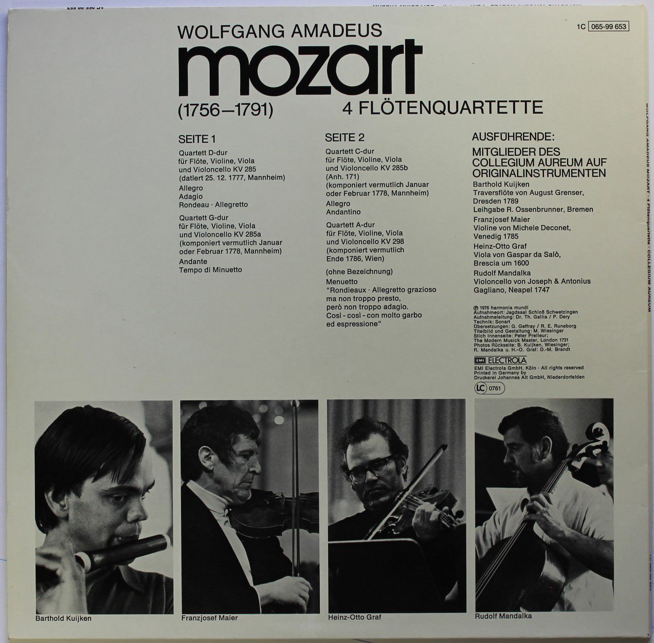 Deutsche Harmonia Mundi 1C 065-99 653 - Wolfgang Amadeus Mozart, - Image 2