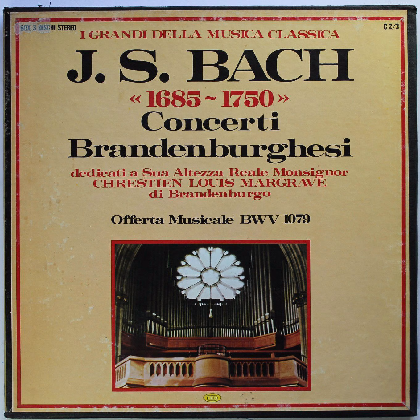 International Joker Production SM 1000 - Johann Sebastian Bach,