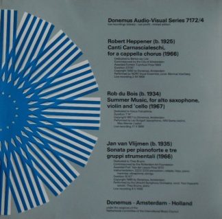 Donemus DAVS 7172/4 - Robert Heppener, Rob du Bois, Jan van Vlij