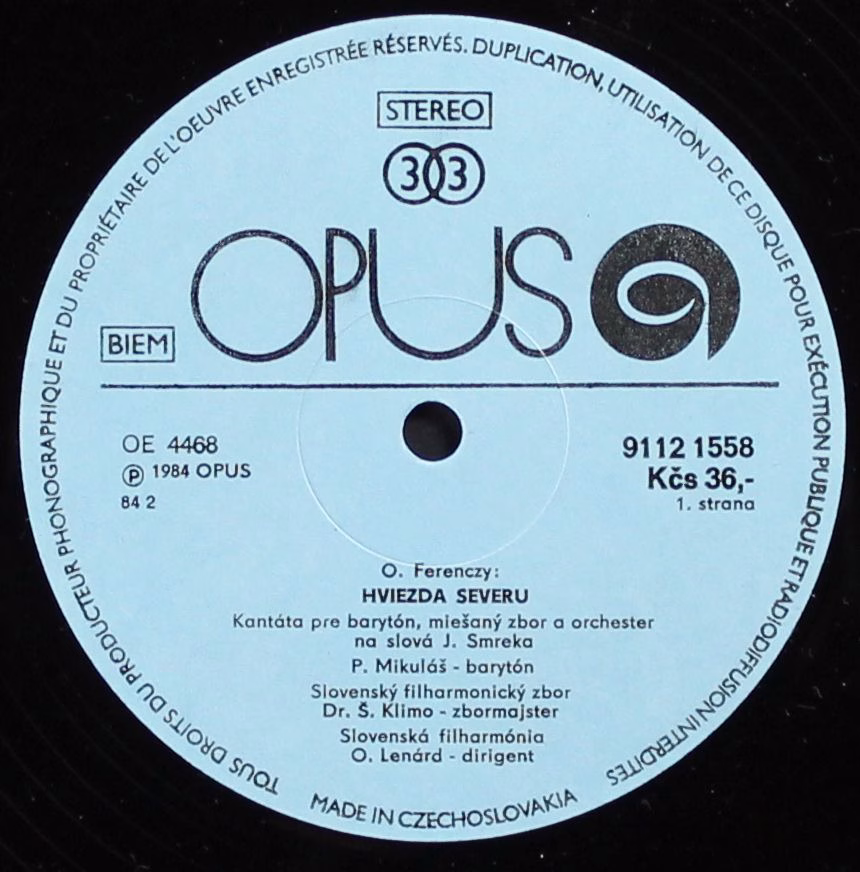 Opus 9112 1558 - Oto Ferenczy, Peter Mikuláš, Slovak Philharmoni - Image 2