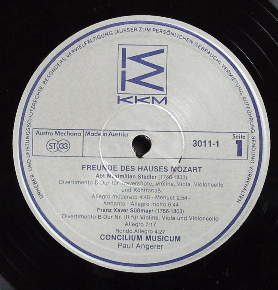 KKM Records 3011-1 - Concilium Musicum, Paul Angerer - Freunde D - Image 2