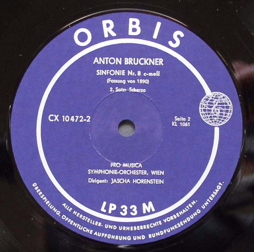 Orbis KL1061-4 - Anton Bruckner, Vienna Pro Musica Orchestra, Ja - Image 2