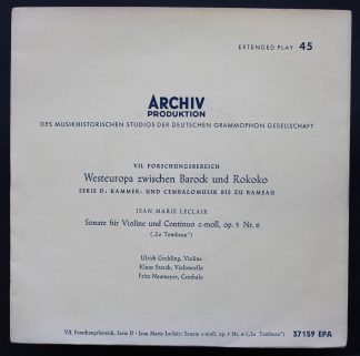 Archiv Produktion 37 159 EPA - Jean-Marie Leclair - Sonate Für V