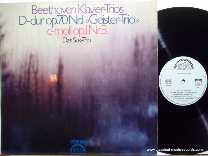 Supraphon 61 739 - Ludwig van Beethoven, Suk Trio - D-dur Op. 70