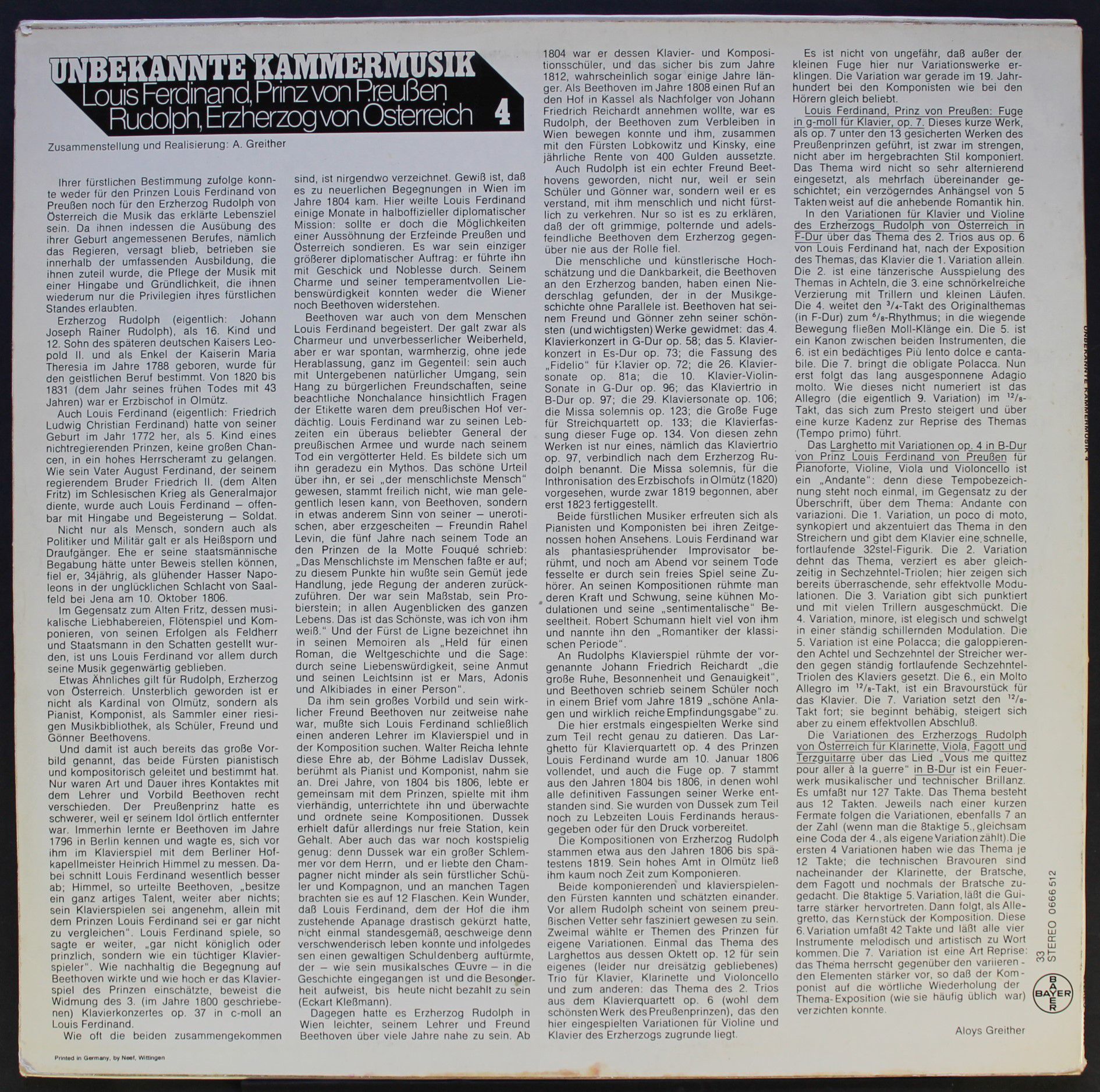 Bayer (2) 0666 512 - Louis Ferdinand von Preußen, Erzherzog Rudo - Image 2