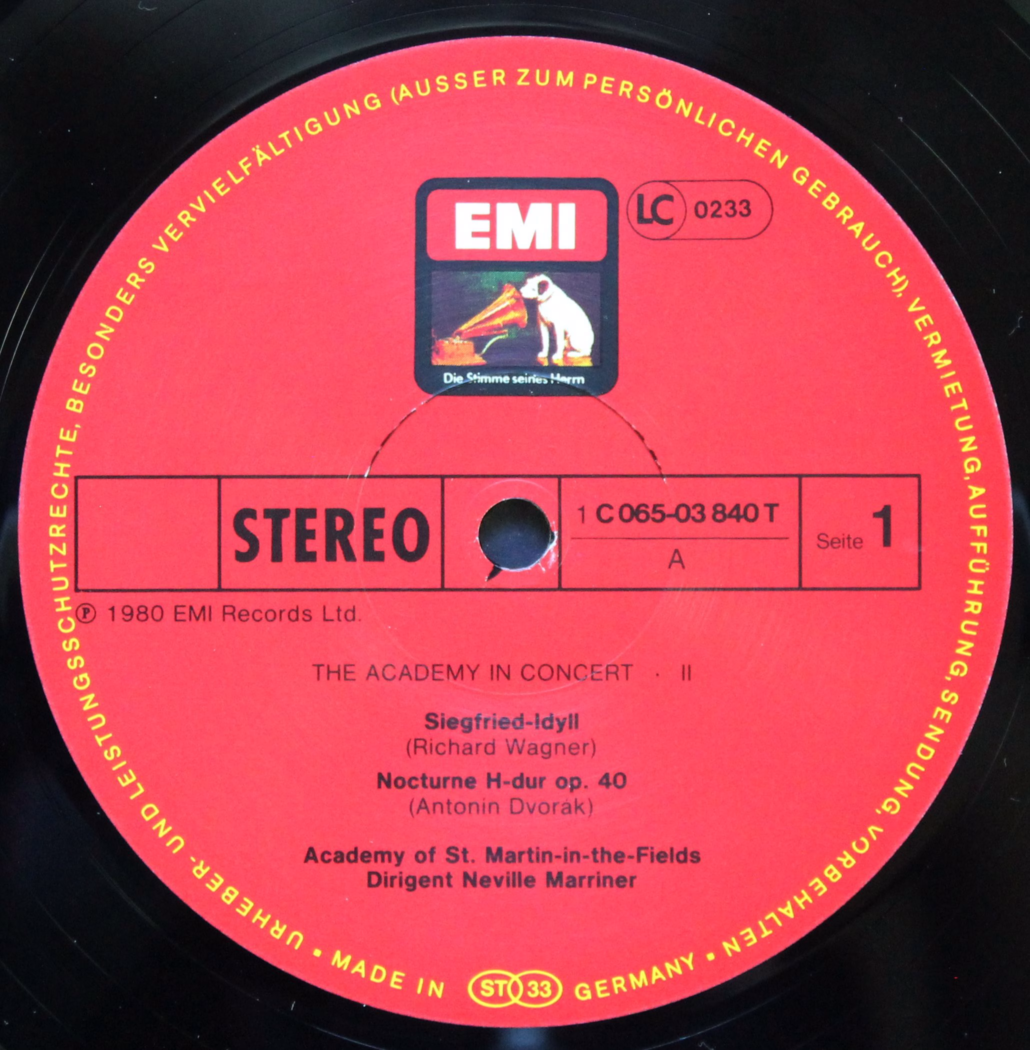 La Voce Del Padrone 3C 065-03840 T - Sir Neville Marriner, The A - Image 3