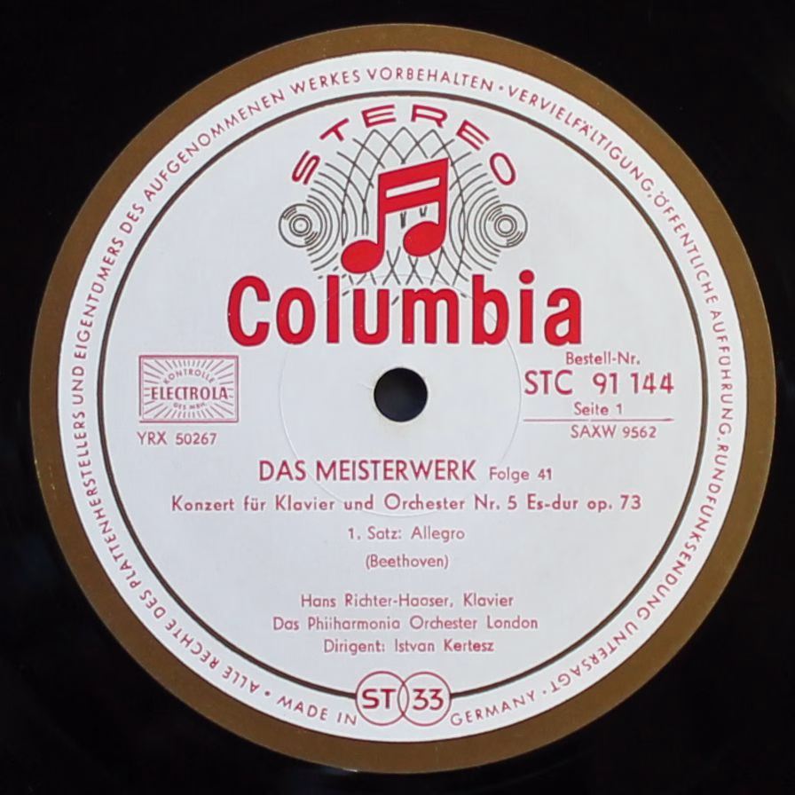 Columbia SMC 91144 - Ludwig van Beethoven - Konzert Für Klavier - Image 3