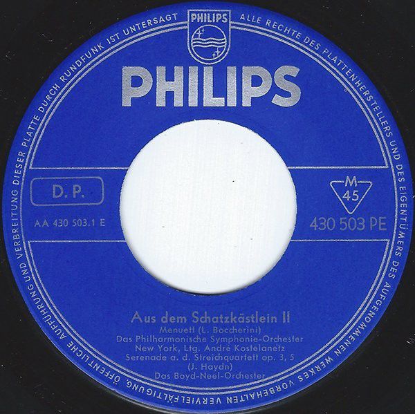Philips 430 503 PE - Luigi Boccherini, František Drdla, Joseph H - Image 3