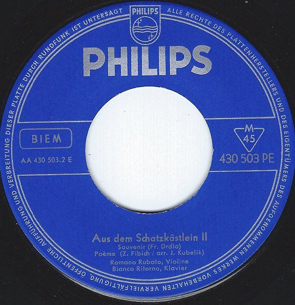 Philips 430 503 PE - Luigi Boccherini, František Drdla, Joseph H - Image 4