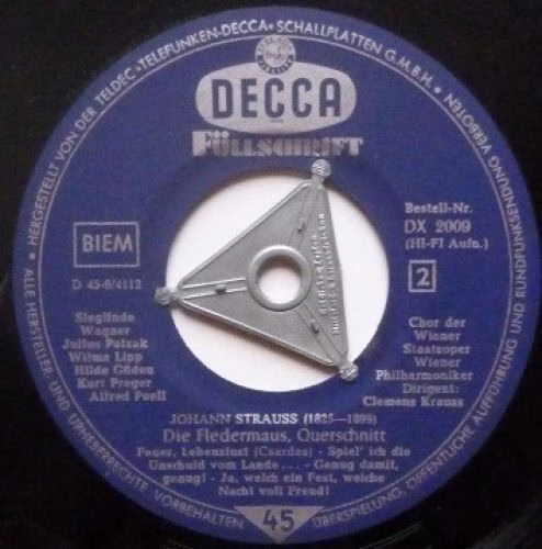 DECCA DX 2009 - Johann Strauss Jr., Hilde Güden, Wiener Staatsop - Image 4