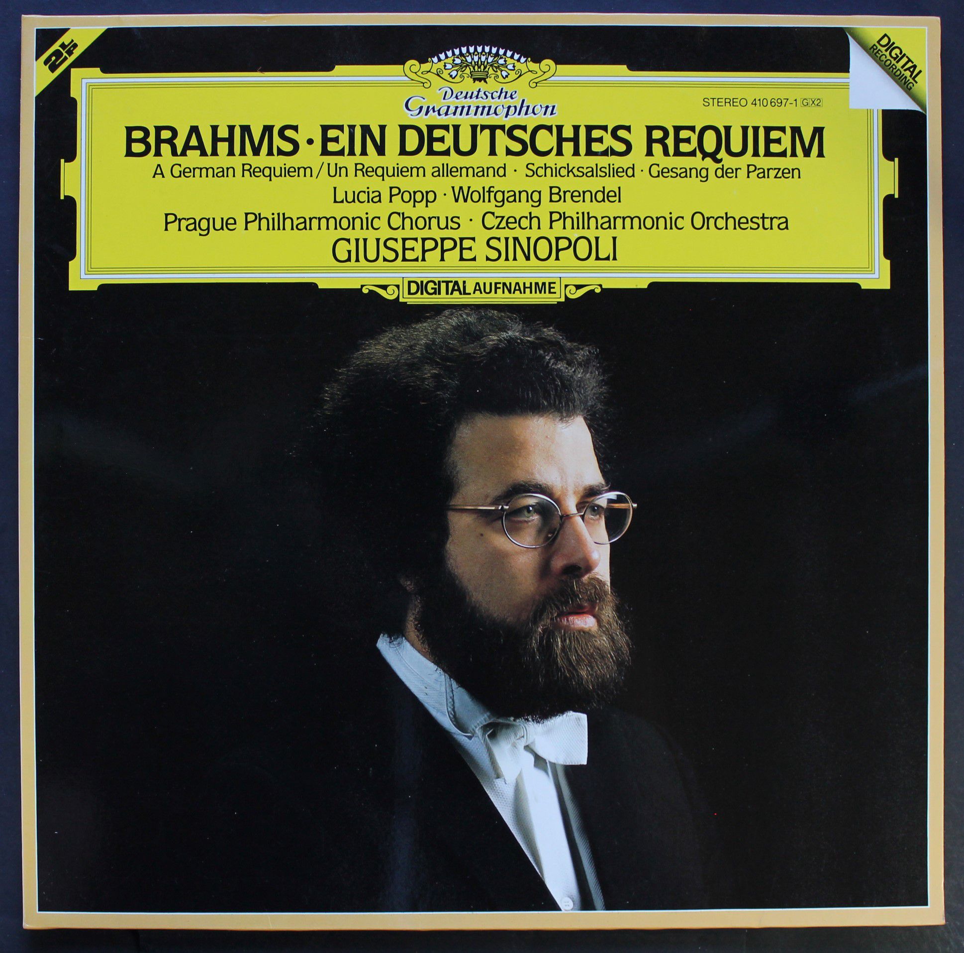 Deutsche Grammophon 410 697-1 - Johannes Brahms, Lucia Popp, Wol