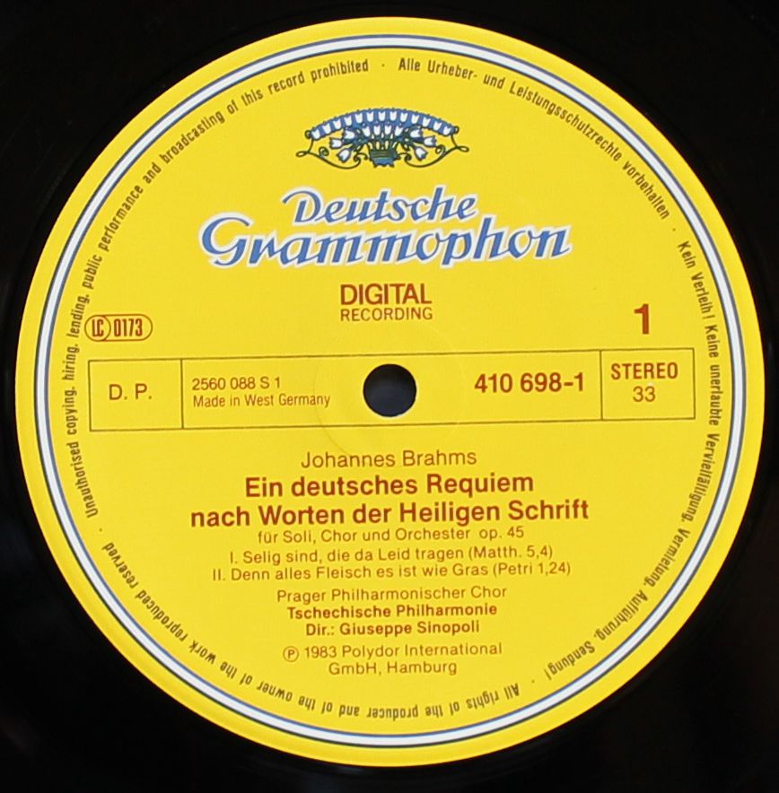 Deutsche Grammophon 410 697-1 - Johannes Brahms, Lucia Popp, Wol - Image 2