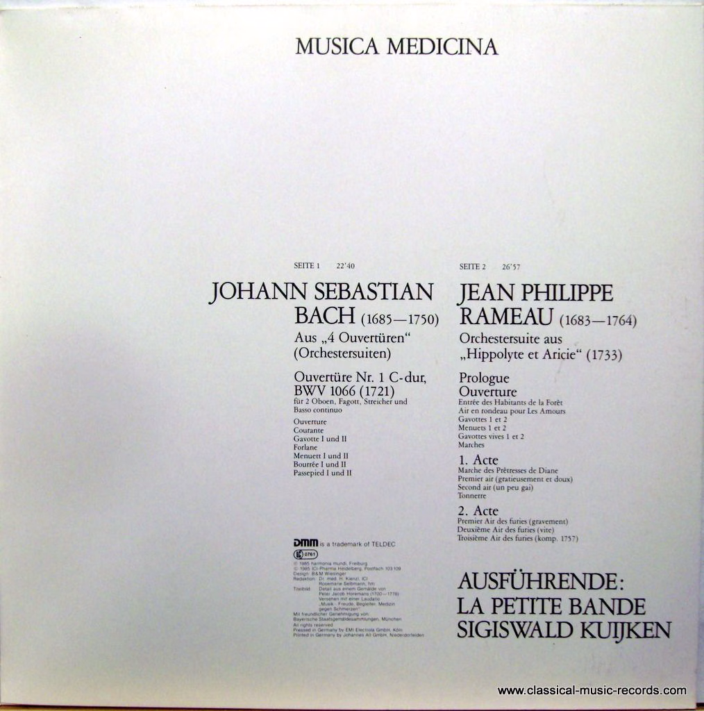 Deutsche Harmonia Mundi HM 718 - Johann Mattheson, La Petite Ban - Image 2
