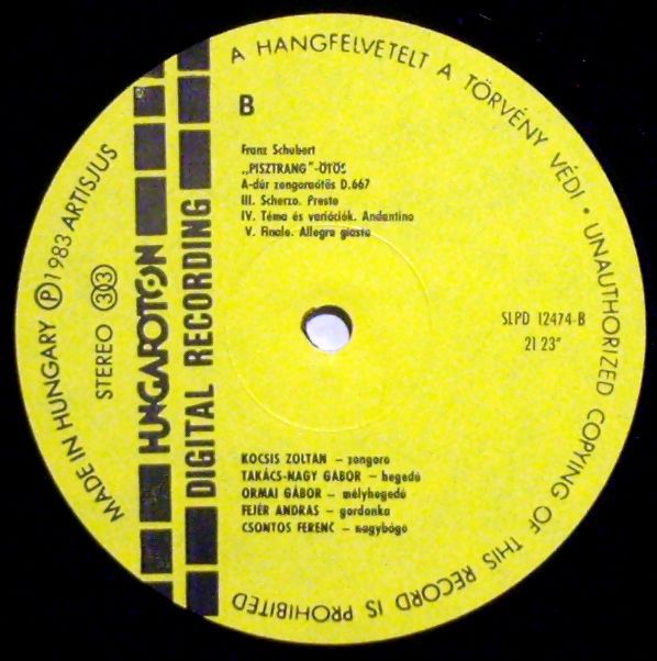 Hungaroton SLPD 12474 - Franz Schubert, Zoltán Kocsis, Gábor Tak - Image 3