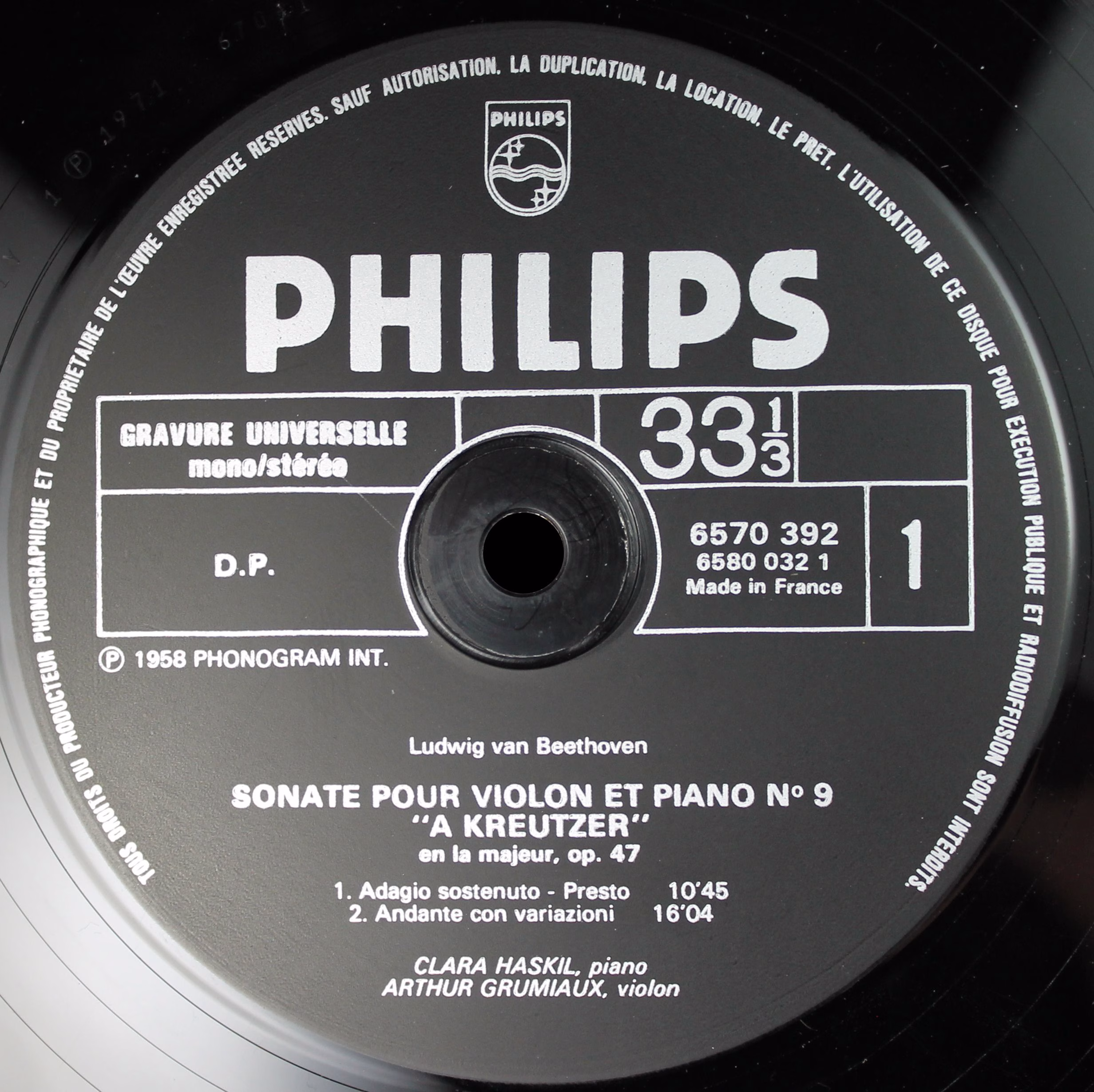 Philips 6570 392 - Ludwig van Beethoven, Clara Haskil, Arthur Gr - Image 3