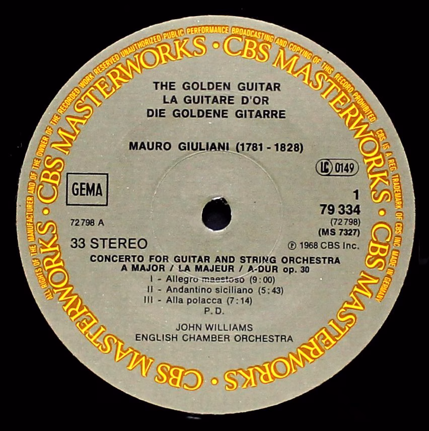 CBS Masterworks 79334 - John Williams (7), Joaquín Rodrigo, Heit - Image 2