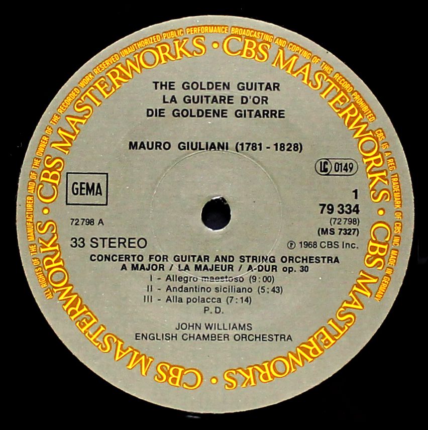 CBS Masterworks 79334 - John Williams (7), Joaquín Rodrigo, Heit - Image 2