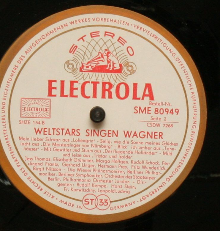 EMI SME 80 949 - Richard Wagner - Weltstars Singen - Image 4