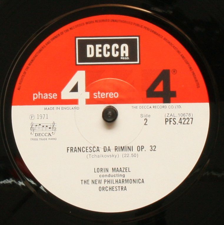 DECCA PFS 4227 - Richard Strauss, Pyotr Ilyich Tchaikovsky, Lori - Image 4