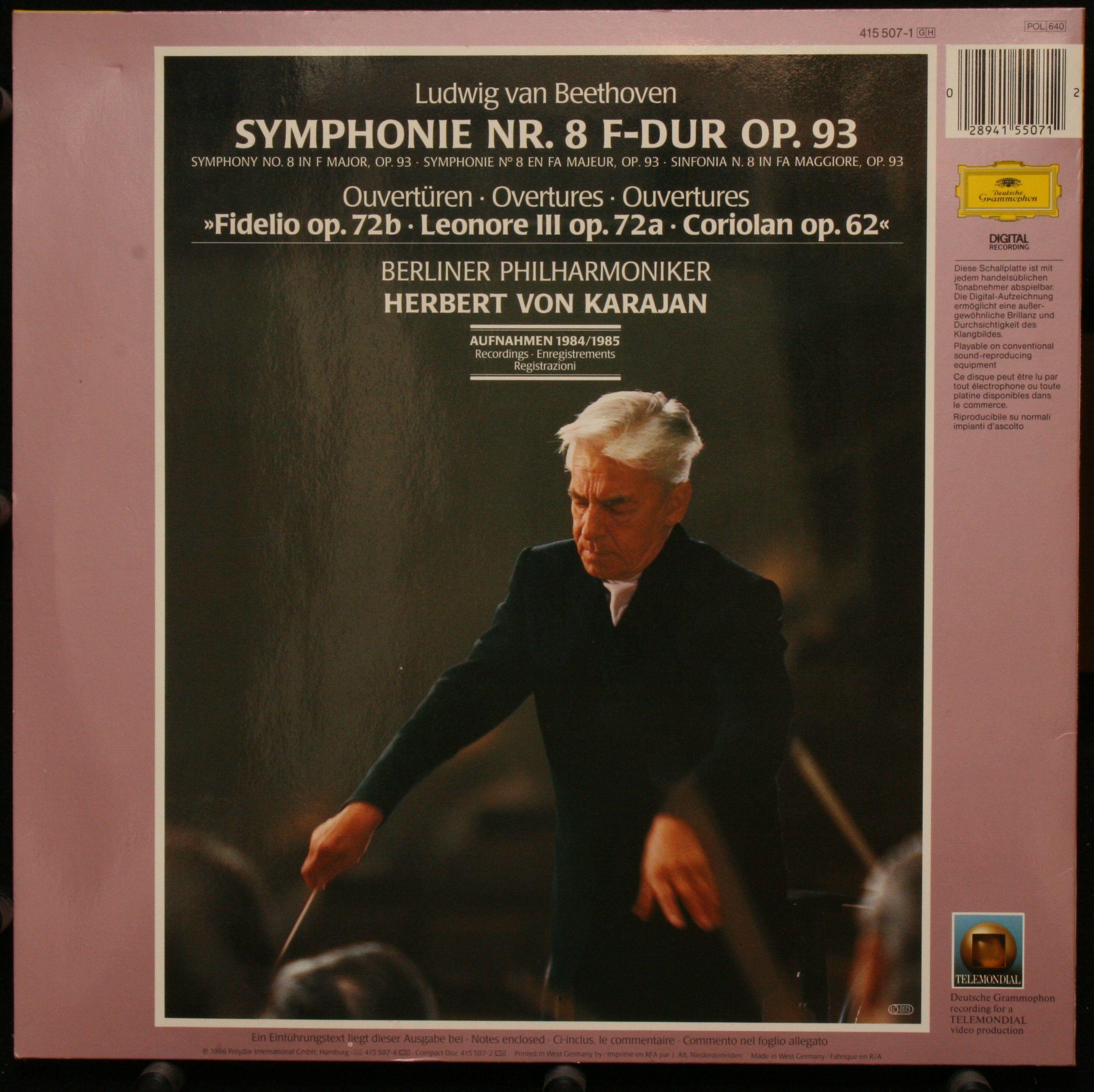 Deutsche Grammophon 415 507-1 - Ludwig van Beethoven, Herbert vo - Image 2