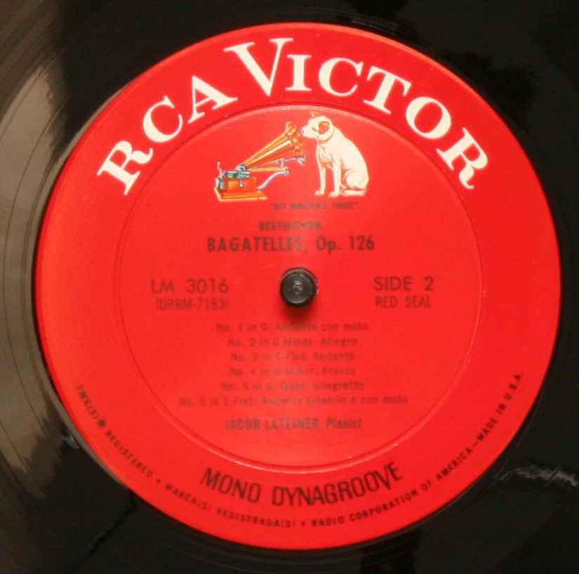 RCA Victor Red Seal LM 3016 - Ludwig van Beethoven, Jacob Latein - Image 4