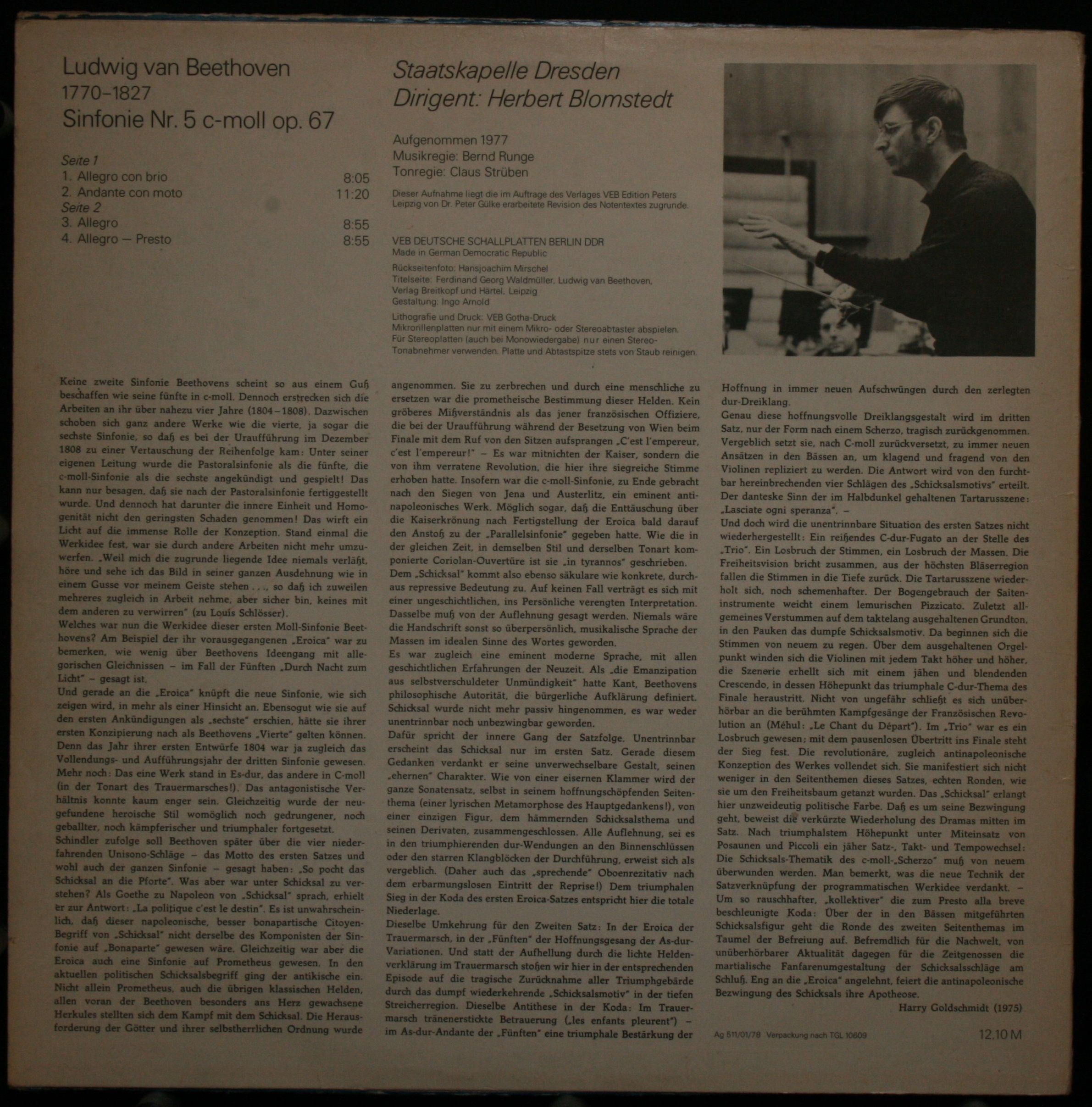 Eterna 8 27 148 - Ludwig van Beethoven, Staatskapelle Dresden, H - Image 2