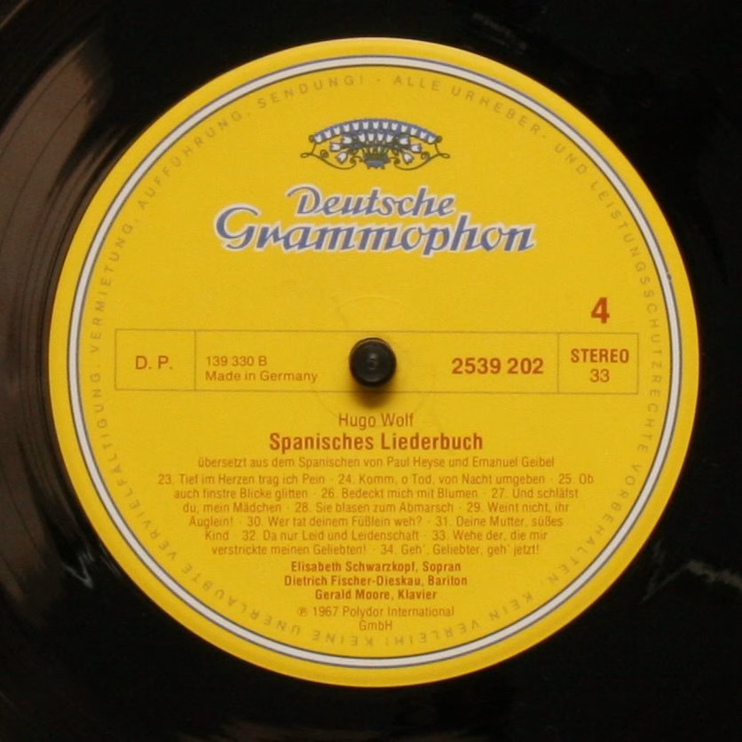 Deutsche Grammophon 2726 071 - Hugo Wolf, Elisabeth Schwarzkopf, - Image 7