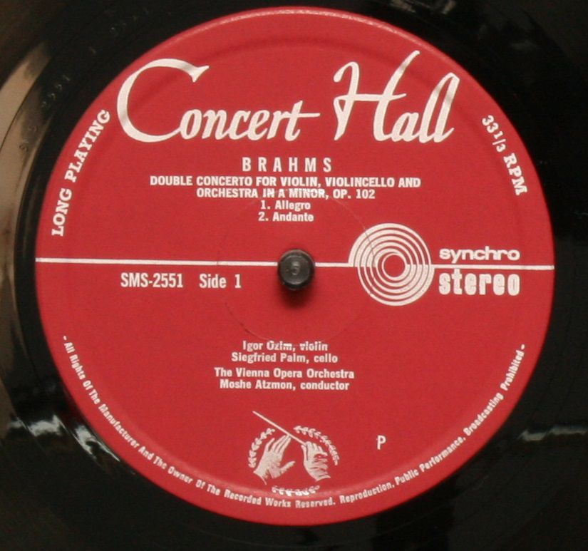 Concert Hall SMS 2551 - Johannes Brahms, Franz Schubert, Igor Oz - Image 3