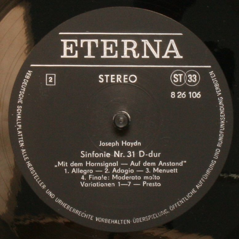 Eterna 8 26 106 - Leopold Mozart, Joseph Haydn, Johann Friedrich - Image 4