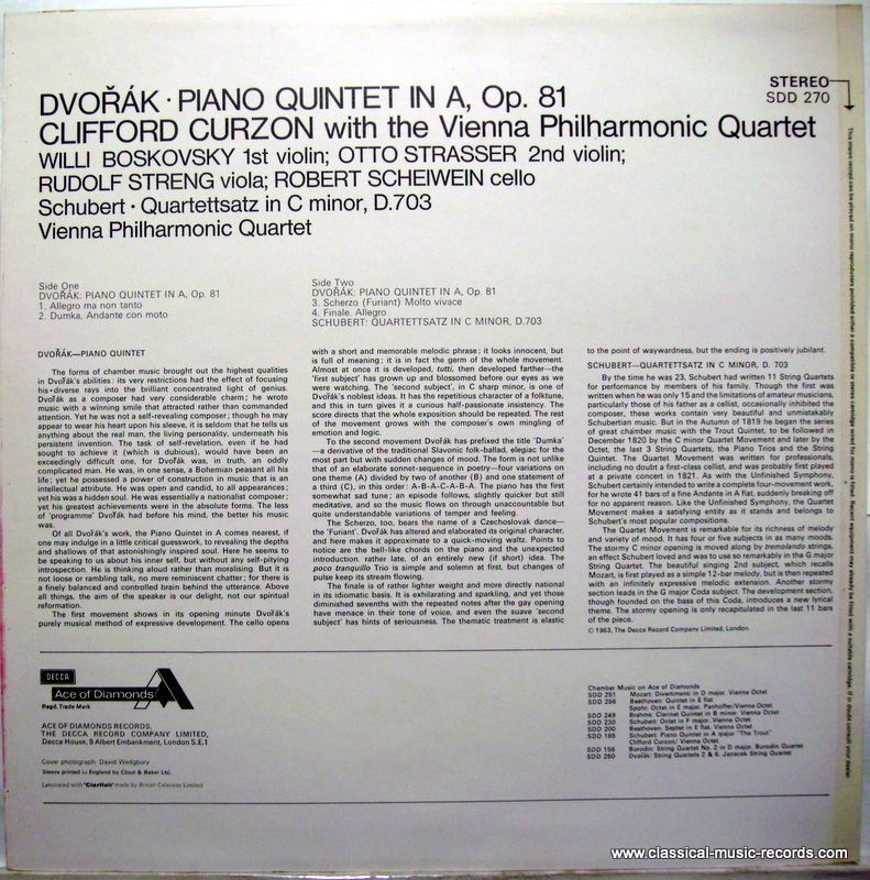 Ace Of Diamonds SDD 270 - Antonín Dvořák, Franz Schubert, Cliffo - Image 2