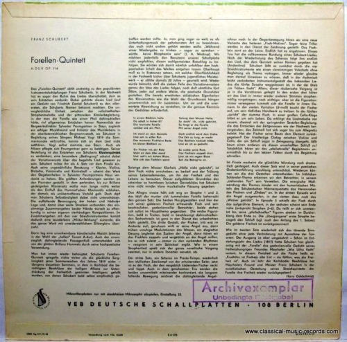 Eterna 8 20 221 - Franz Schubert, Amadeus Webersinke, Gerhard Bo - Image 2