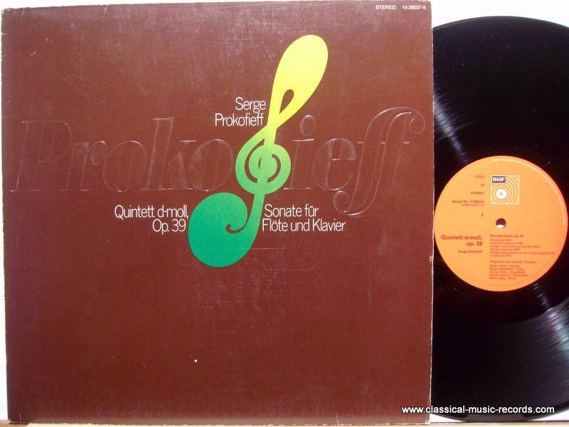 BASF 15 29037-5 - Sergei Prokofiev - Quintett D-moll Op. 39; Son