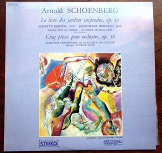 Musidisc 30 RC 691 - Arnold Schoenberg - Le Livre Des Jardins Su