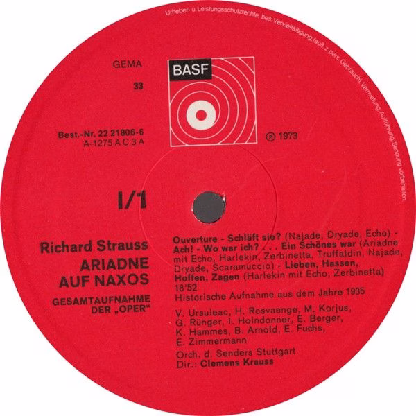 BASF 22 21806-6 - Richard Strauss, Viorica Ursuleac, Helge Roswa - Image 5