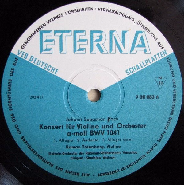Eterna 7 20 083 - Johann Sebastian Bach, Roman Totenberg - Konze - Image 5