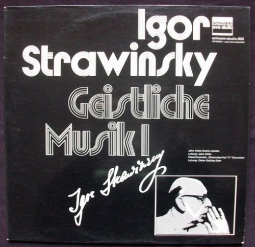 Schwann AMS Studio schwann studio 604 - Igor Stravinsky, John Al