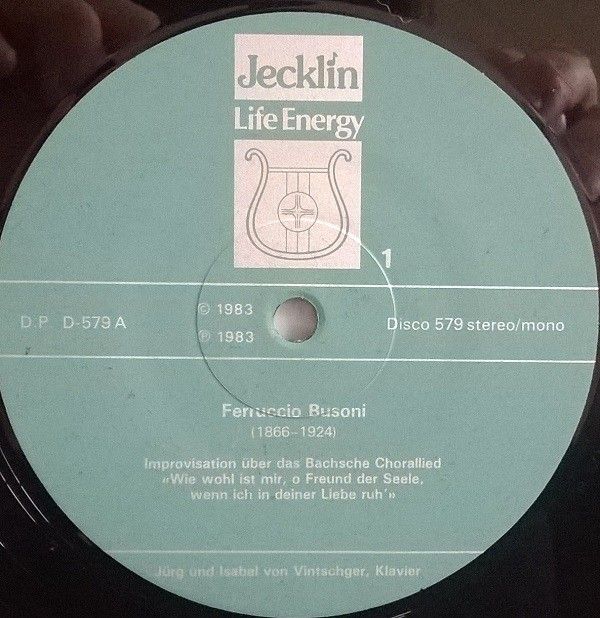 Jecklin-Disco 579/80 - Ferruccio Busoni, Jürg von Vintschger, Is - Image 5