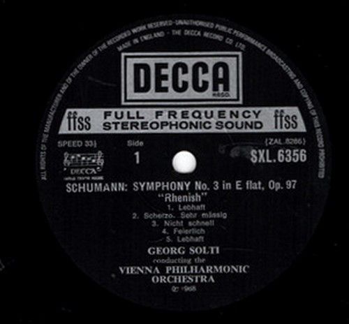 DECCA SXL 6356 - Robert Schumann, Wiener Philharmoniker, Georg S - Image 3