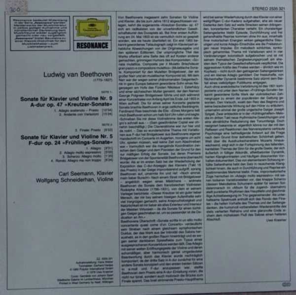 Deutsche Grammophon 2535 321 - Ludwig Van Beethoven, Wolfgang Sc - Image 2
